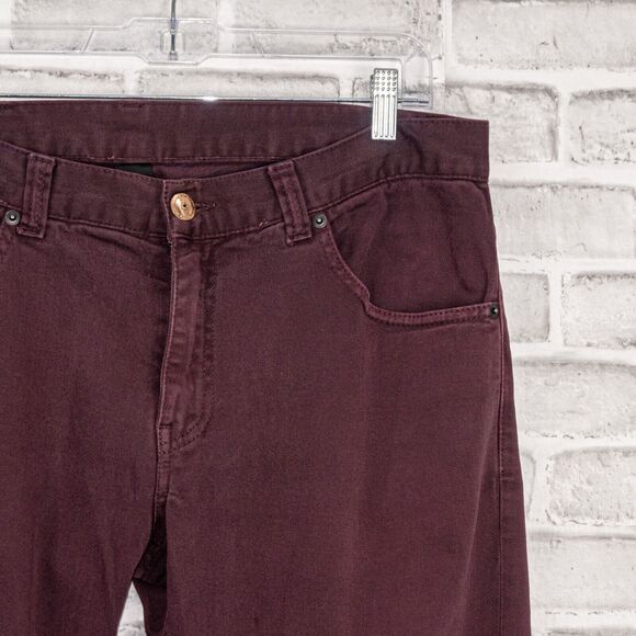 David Mayer Naman Men's slim Denim Jeans in Burgundy Size 52 36w - Picture 8 of 12